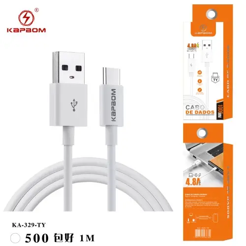 Cabo de Dado TYPE-C 4.8A 1m (EMBALADO) KA-329-TY 