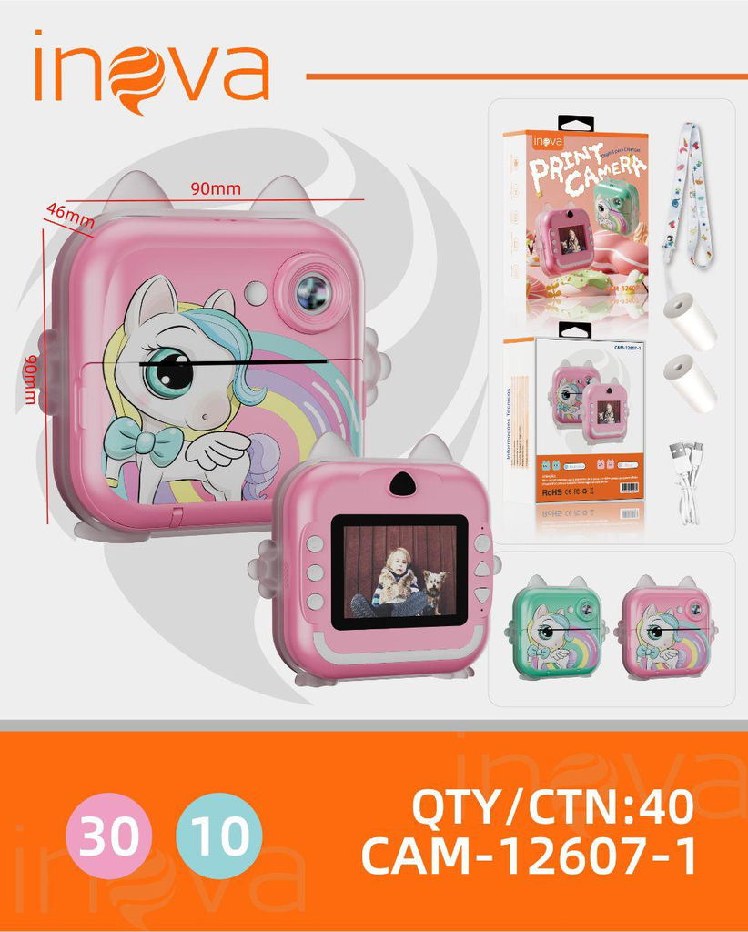 Câmera infantil CAM-12607-1  Caixa C/40