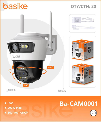 [Ba-CAM0001] Câmera de vigilância Ba-CAM0001 Caixa C/20