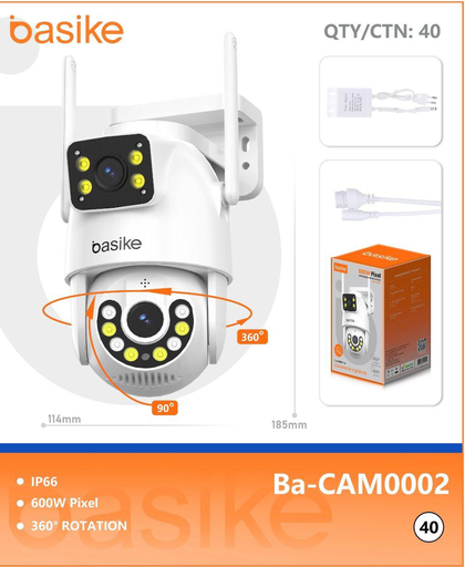 [Ba-CAM0002] Câmera de vigilância Ba-CAM0002 Caixa C/40