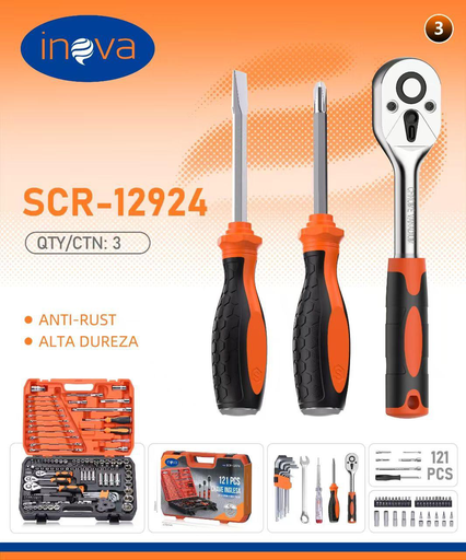 [SCR-12924] Chave inglesa SCR-12924 Caixa C/3