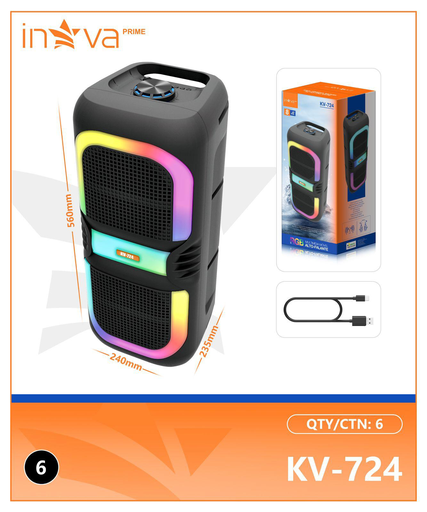 [KV-724] Caixa de som KV-724 Caixa C/6