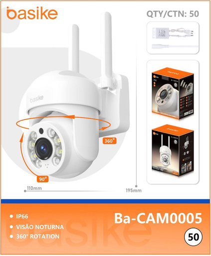[Ba-CAM0005] Câmera de vigilância Ba-CAM0005 Caixa C/50