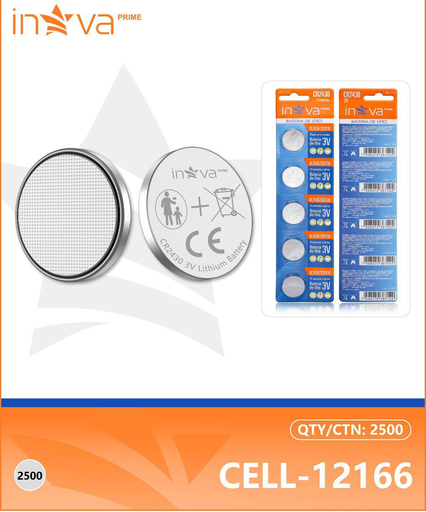 [CELL-12166] Pilha CELL-12166 Caixa C/2500