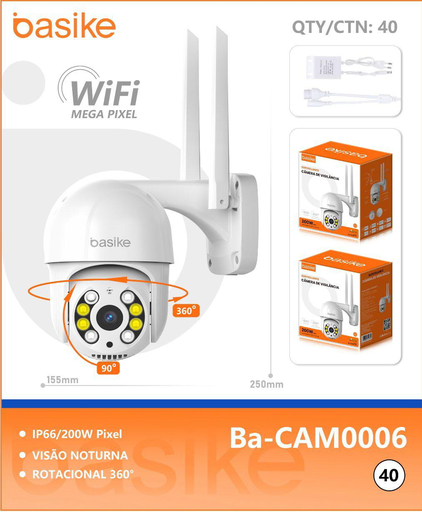 [Ba-CAM0006] Câmera de vigilância Ba-CAM0006 Caixa C/40