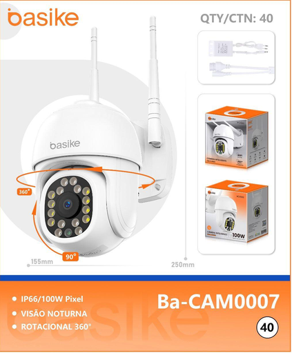 [Ba-CAM0007] Câmera de vigilância Ba-CAM0007 Caixa C/40