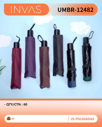 [UMBR-12482] Guarda Chuva 23 Polegadas UMBR-12482 Caixa C/60