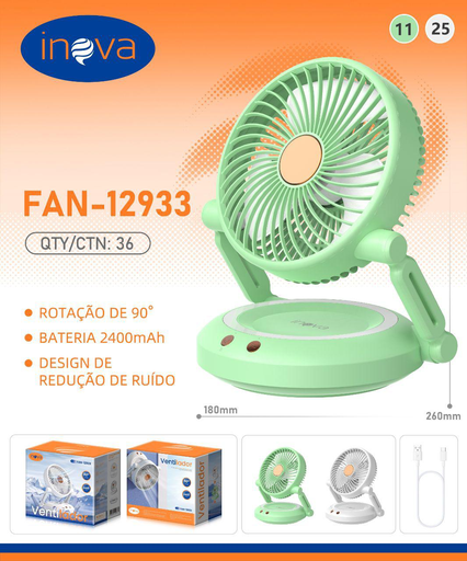 [FAN-12933] Ventilador FAN-12933 Caixa C/36