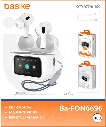 [Ba-FON6696] Fone Ba-FON6696 Caixa C/100