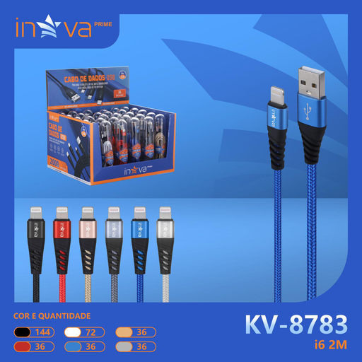 [KV-8783] Cabo iPhone KV-8783 Caixa C/360