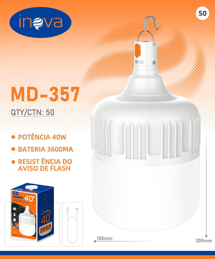 [MD-357] Lâmpada MD-357 Caixa C/50 