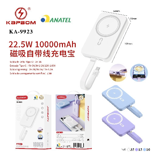 [КА-9923] Carregador indução КА-9923 Caixa C/50