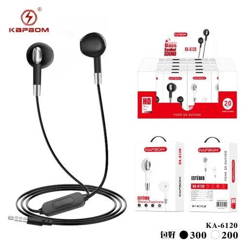[KA-6120] Fone De Ouvido Estéreo KA-6120 Caixa C/500