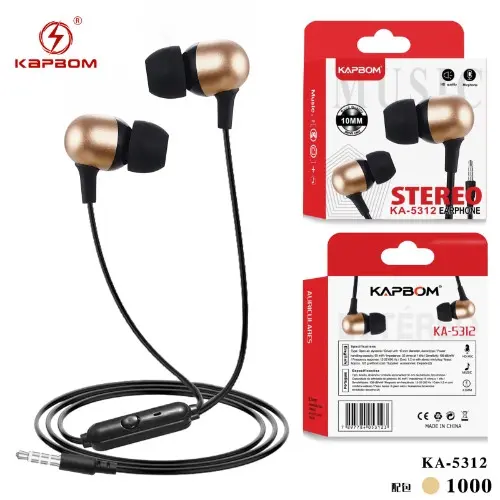 [KA-5312] Fone De Ouvido  KA-5312 Caixa C/1000