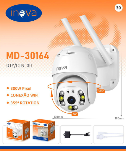 [MD -30164] Câmera de vigilância MD -30164 Caixa C/30