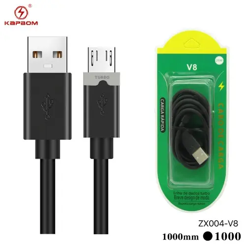 [ZX004-V8] Cabo de Dados V8 25w 1m ZX004-V8 Caixa C/1000