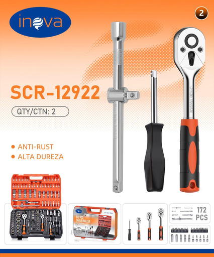 [SCR-12922] Kit chave inglesa SCR-12922 Caixa C/2