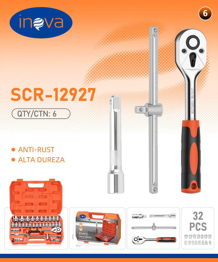 [SCR-12927] Kit chave inglesa SCR-12927 Caixa C/6