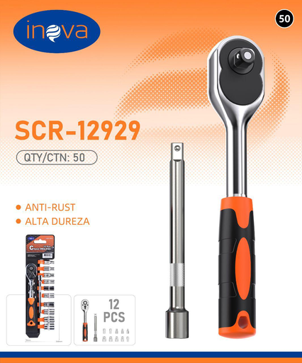 [SCR-12929] Kit chave inglesa SCR-12929 Caixa C/50